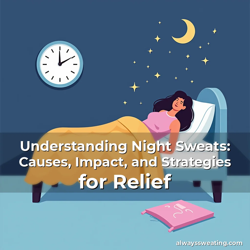 Artistic representation for Understanding Night Sweats: Causes, Impact, and Strategies for Relief