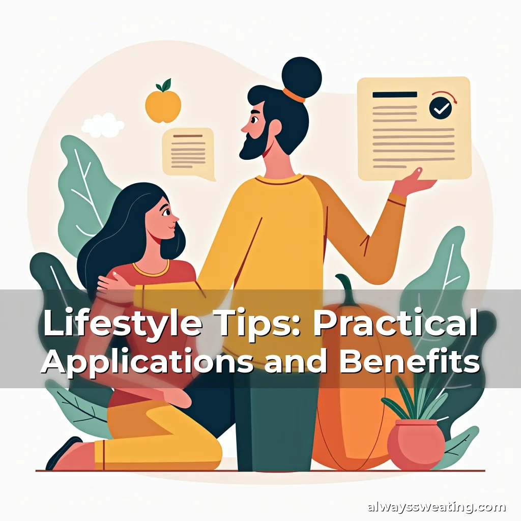 Artistic representation for Lifestyle Tips: Practical Applications and Benefits