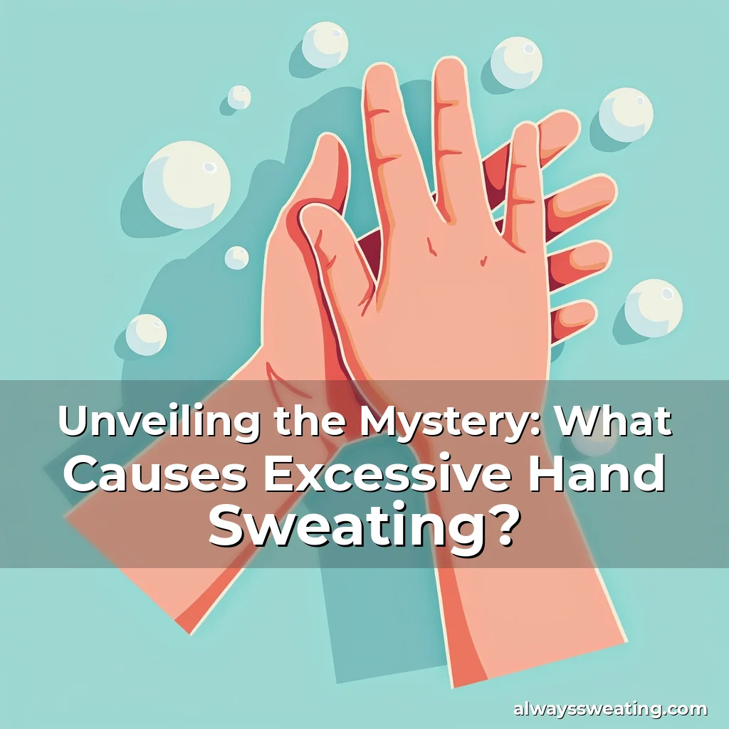 Artistic representation for Unveiling the Mystery: What Causes Excessive Hand Sweating?