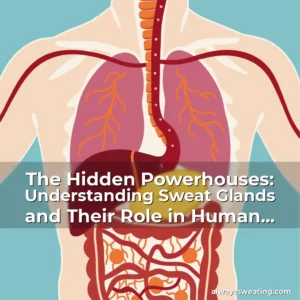 Artistic representation for The Hidden Powerhouses: Understanding Sweat Glands and Their Role in Human Physiology